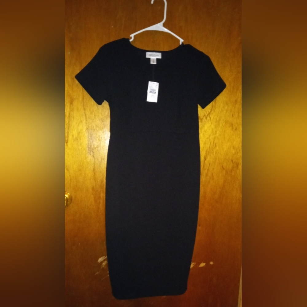 Size Small Motherhood Maternity Stretchy Black Knit Dress NWT